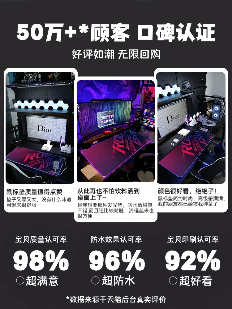 ROG, большой мышь, ноутбук, коврик для стола гейминга, клавиатура