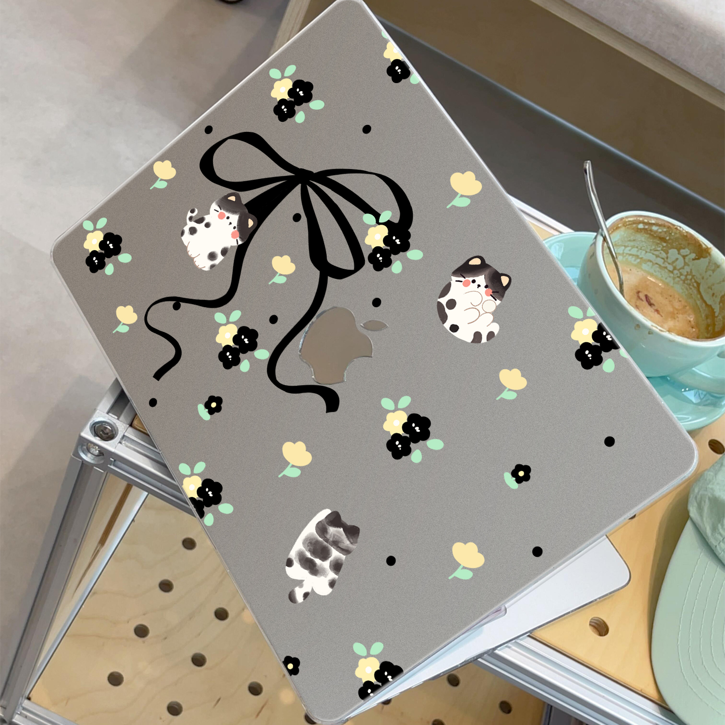高颜值治愈猫猫适用苹果华为电脑macbook15保护壳mac笔记本电脑2025款M2pro15寸macbookair13膜M3轻薄冰晶壳