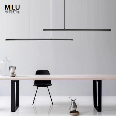 LMG北简欧轻奢全铜餐厅吊灯极办公吧台书房线条室现代简约饭厅长