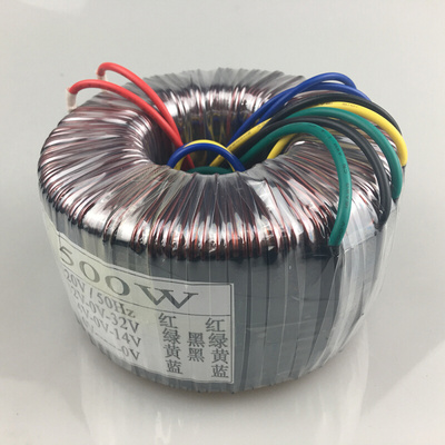 新500W环形变压器 A级铁芯 220V转双32V双14V单10V  电压参数可促