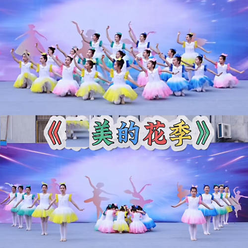 美的花季舞蹈演出服六一