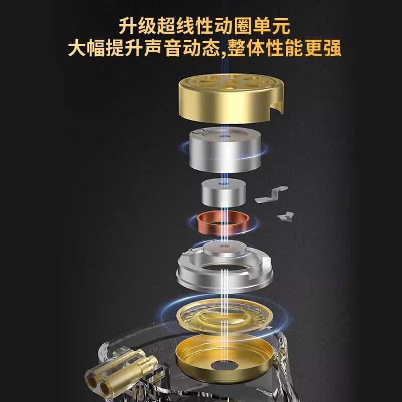 KZ ZSN PRO 2有线圈铁耳机入耳式重低音高解析高音质HIFI有线线控