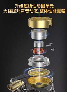 KZ ZSN PRO 2有线圈铁耳机入耳式重低音高解析高音质HIFI有线线控