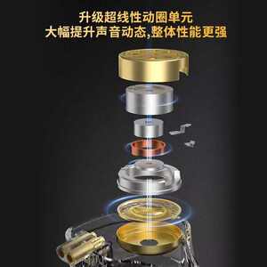 KZ ZSN PRO 2有线圈铁耳机入耳式重低音高解析高音质HIFI有线线控