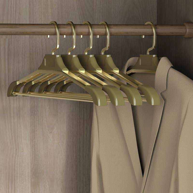 太空铝合金衣架无痕防滑衣撑金色轻奢挂衣架子家用衣柜宽肩晾衣架,收纳整理,金属衣架,淘宝优惠券,粉丝福利购,淘宝优惠卷
