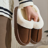 Winter 2025 New cotton slippers for women's indoor home use, anti-slip and warm fleece slippers for men can be worn outside thumbnail 4