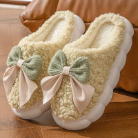 Winter 2025 New cotton slippers for women's indoor home use, anti-slip and warm fleece slippers for men can be worn outside thumbnail 7
