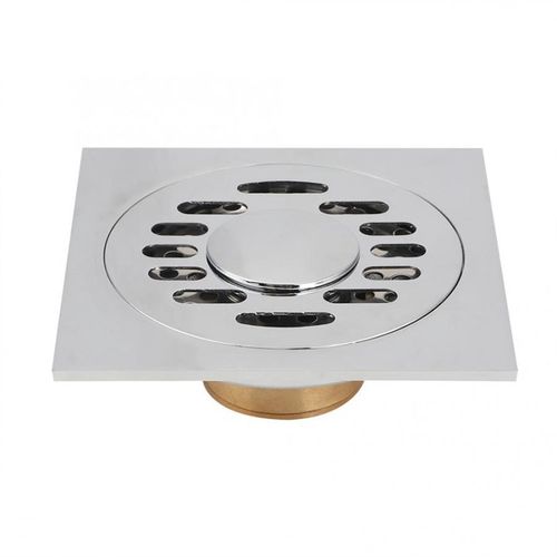 Coppebr Floor Drainer Square Shower Drain Cover Odor-resista