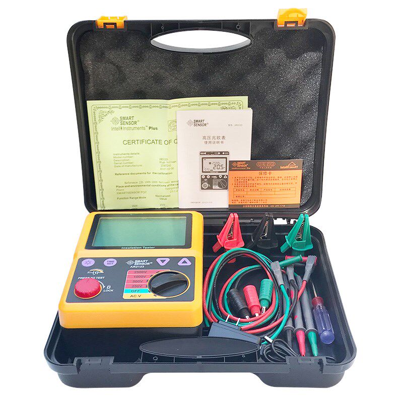 绝缘电阻测试仪摇表背光显示数字B兆欧表高压绝缘电阻表AR3123