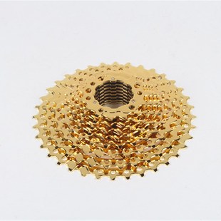 日晖10速山地车卡式飞轮 11-36T金M色 兼容喜马诺 速联