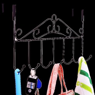 新品壁挂铁艺艺架玄关衣服钩玄关门挂架挂钩门缝衣物W门门墙壁房