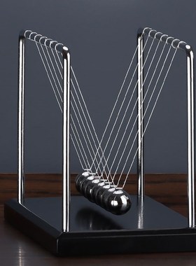 办公桌摆件男士7球p牛顿摆球物理金属非永动仪家居装饰品办公