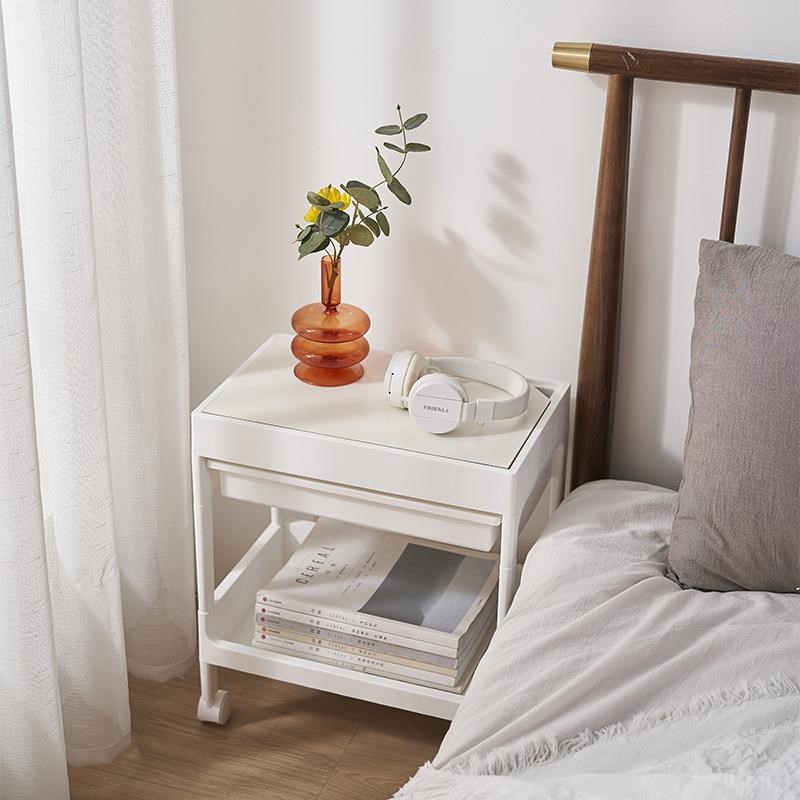 现货置地式简约厨房收纳架 多E功能塑料收纳置物架 可移动