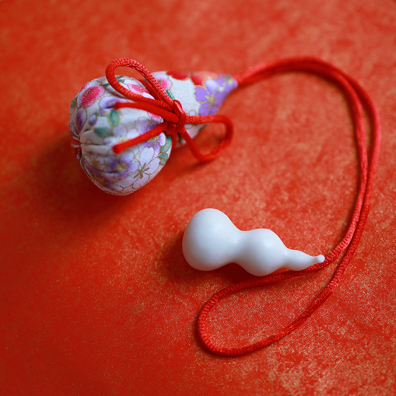 极速福禄 白端葫芦笔架笔搁 茶则搁置 把J玩收藏馈赠 纯手工制作