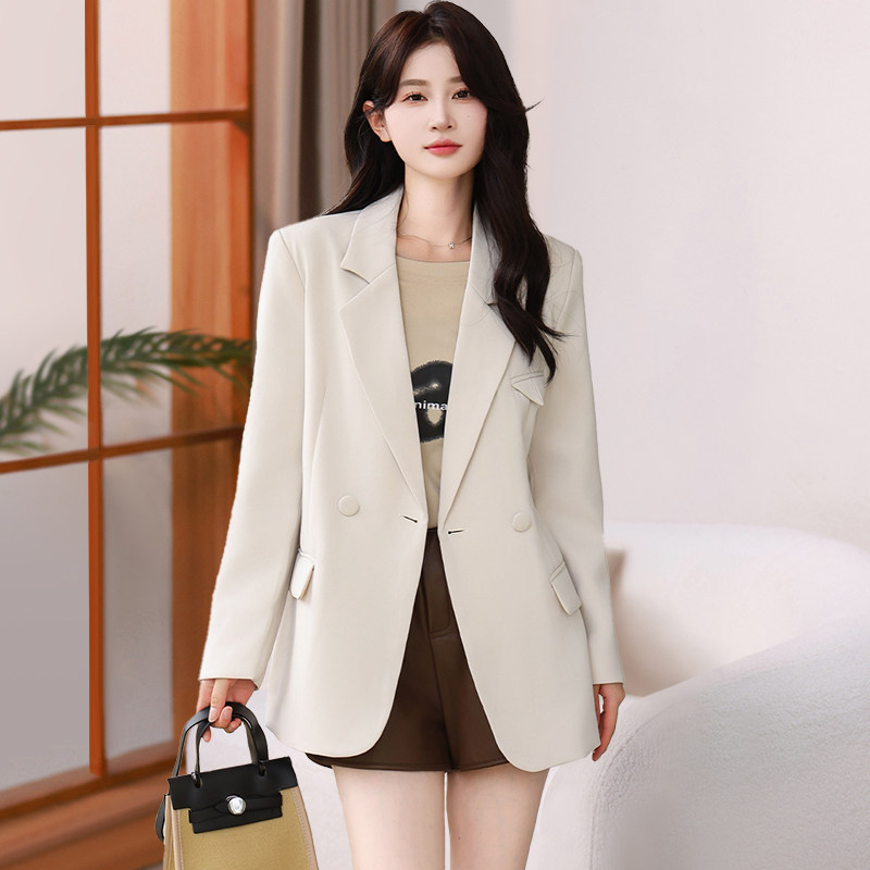 休闲宽松西装外套女春季2024新款气质显瘦高级感女士洋气减龄西服