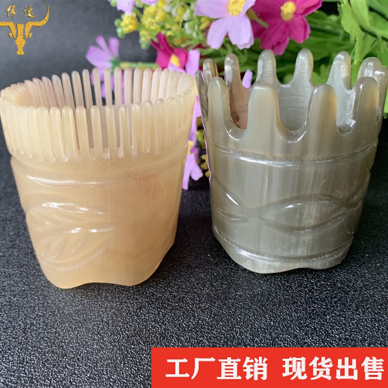牛角梳子密齿洗头梳按梳v牛角洗头按梳头疗梳子牛角梳子厂家