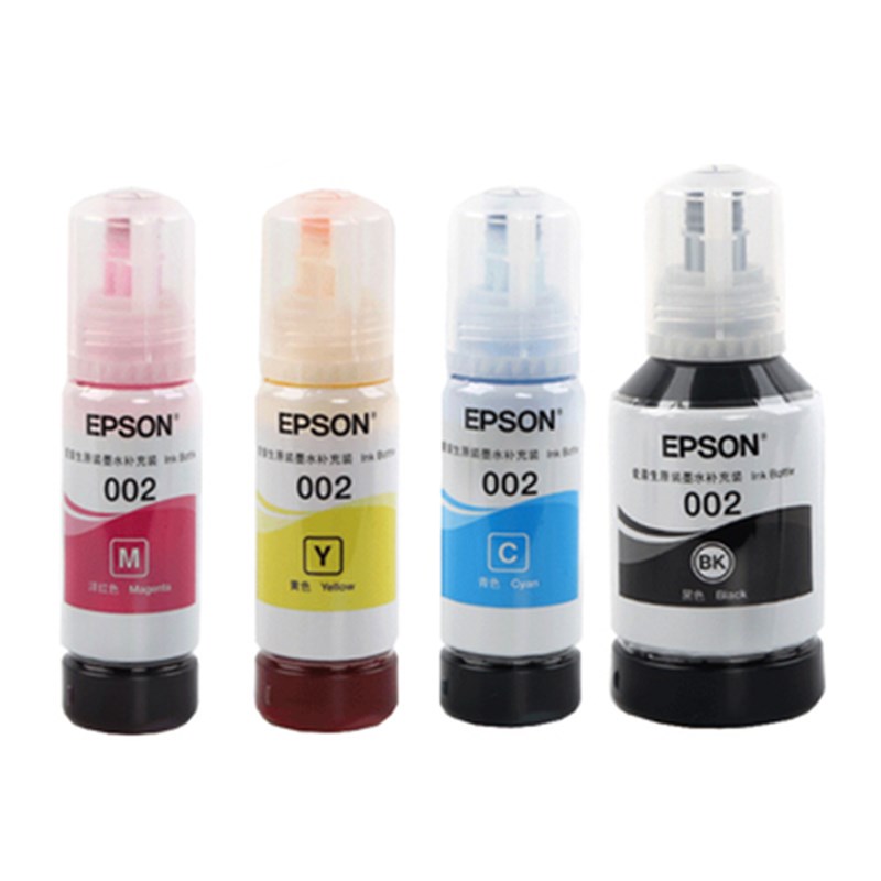 爱普生T002四色原装墨水L4158/L4168/L6168/OL6198L6178打印机