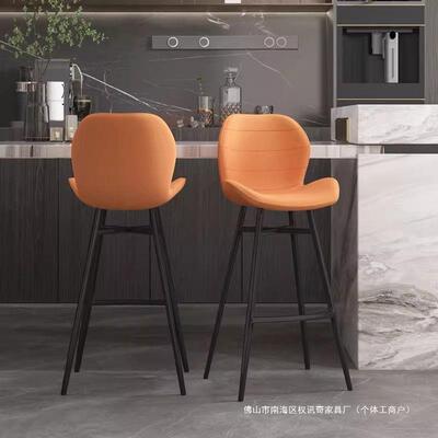 吧台椅子轻奢高级感防静电凳子前台酒吧收银台专用极简吧椅岛台椅