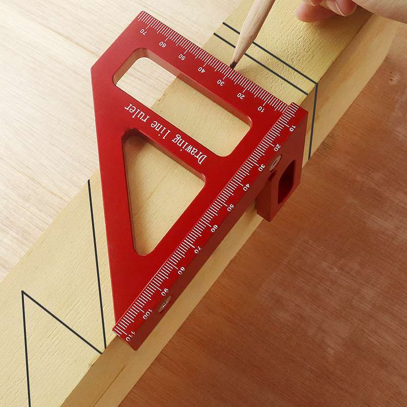 45°尺 90°尺 画线尺 刻度尺 多功能尺 三角尺 木工工具