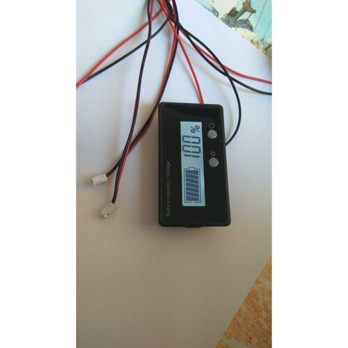 12v24v36v48v60v72v锂电池蓄电池电量显示表GY-6GS闪灯报警白光