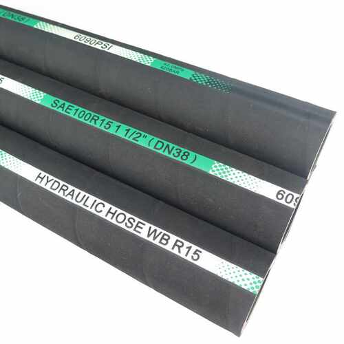 普力得&亚泰管业 四层 六层钢丝缠绕液压胶管SAE100 R15橡胶软管