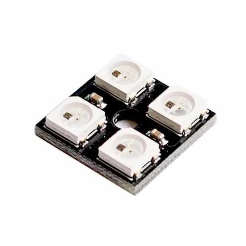 4位全彩LED模块 彩色 WS2812B-4 RGB LED 驱动 彩灯模块 w2812B