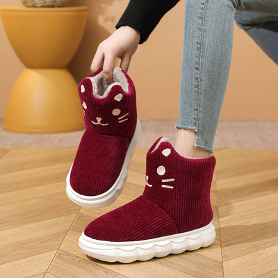 高帮加厚保暖学生棉拖鞋女棉鞋子