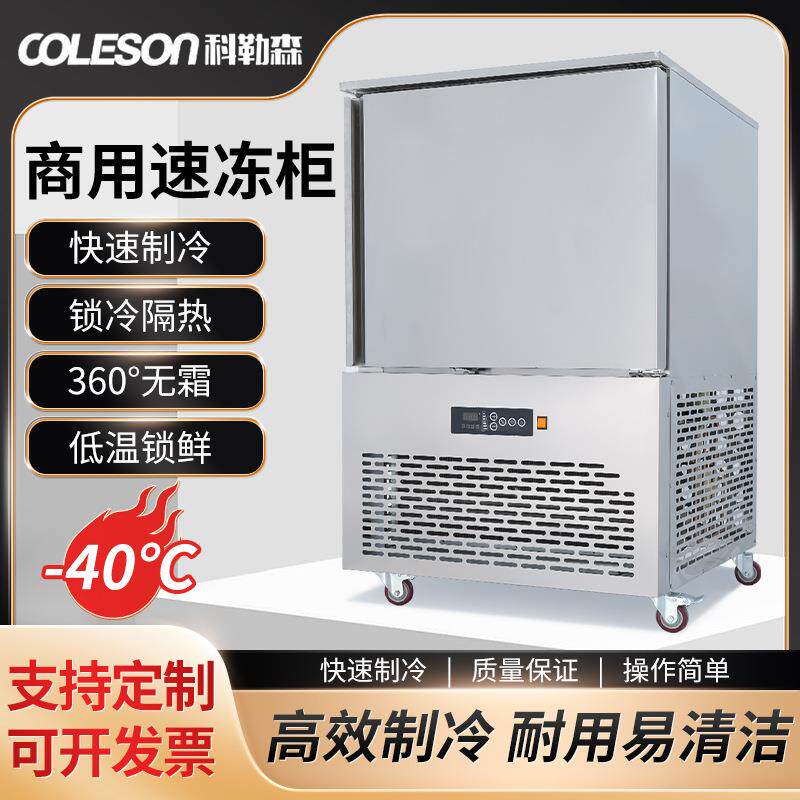 商用速冻柜12盘-45℃海参扇贝水产鱼冷冻柜快速冷冻机厂家跨境