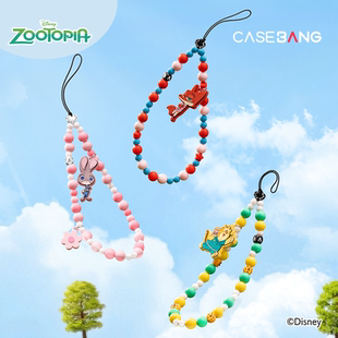CASEBANGx疯狂动物城联名奔跑系列便携手机腕链适用于全系列短挂链包包挂饰可爱短挂绳配件情侣配件