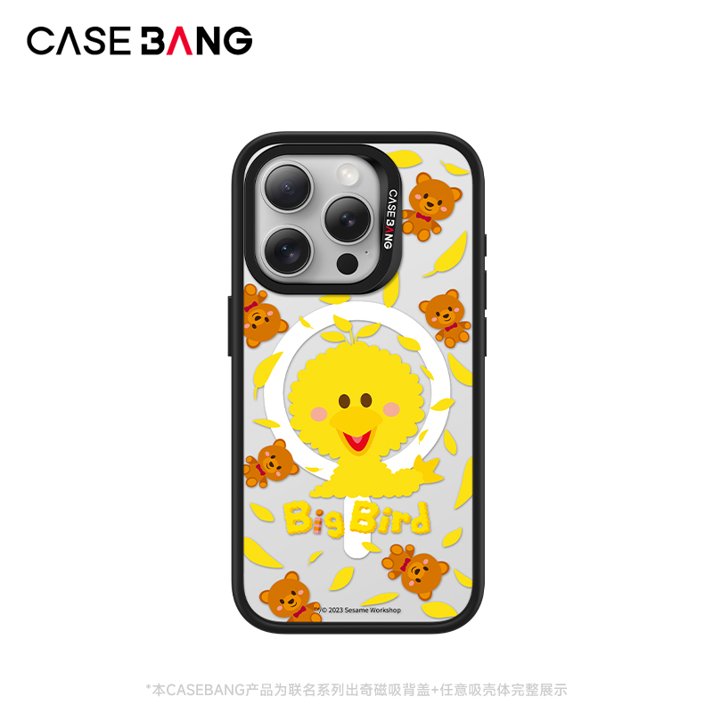 CASEBANGx芝麻街Sesame Street联名我和小熊出奇手机壳磁吸背盖适用于iPhone15/14/13/Plus/Pro/Max