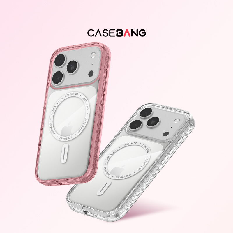 CASEBANG出奇壳任意吸适用于iPhone16/15Pro/ProMax/三星S25Ultra透明防摔磁吸手机保护壳体黑/白