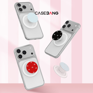CASEBANGx波点蝴蝶结系列出奇磁吸气囊手机伸缩可拆卸防摔可爱支架
