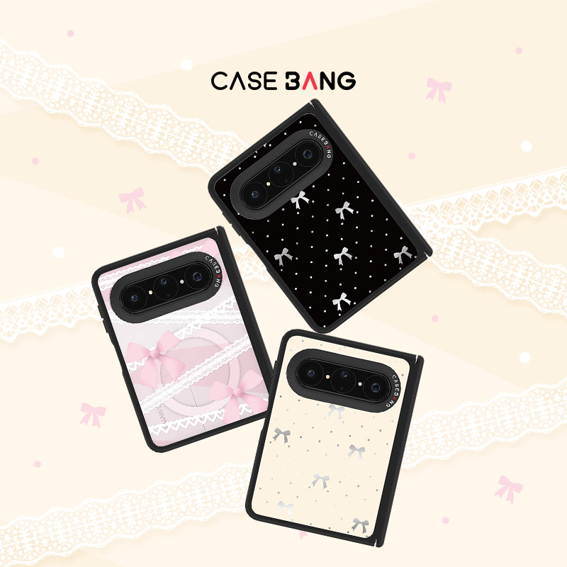 CASEBANGx波点/银翼/芭蕾蝴蝶结系列可拆卸出奇壳磁吸背盖适用华为Puraxmax手机壳典藏版中轴新款阔折叠屏
