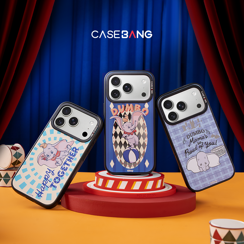 CASEBANG迪士尼联名小飞象星光马戏团系列适用iPhone17ProMax/17Pro/16Pro/15可拆卸磁吸背板新款苹果手机壳,3C数码配件,手机保护套/壳,淘宝优惠券,粉丝福利购,淘宝优惠卷