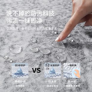 轻奢高级感灰色防水防污卧室床边毯极简沙发地垫 地毯客厅2025新款