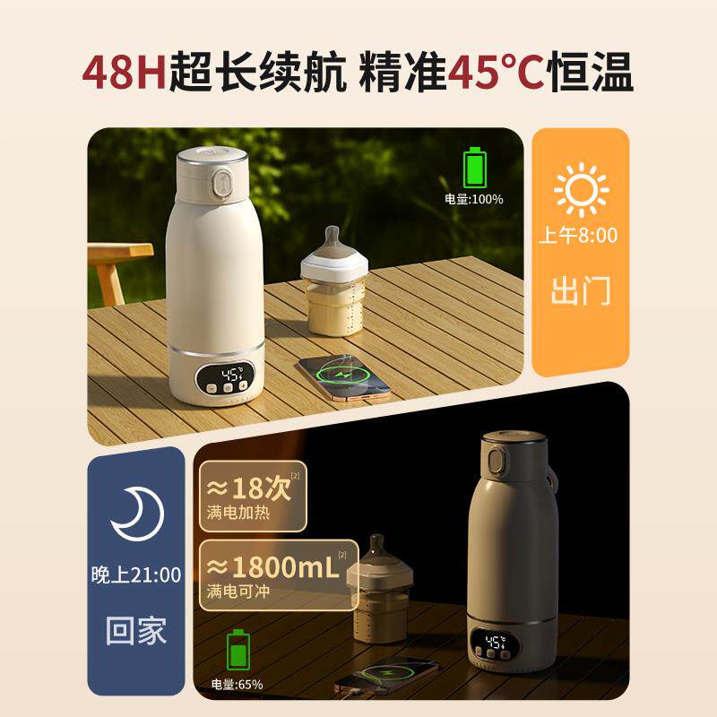 恒温水壶婴儿专用调奶器外出冲泡奶恒温保温杯无线电热便携烧水壶