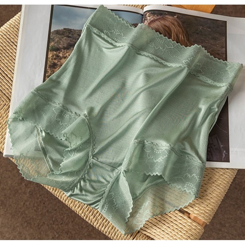 高腰蕾丝花边桑蚕丝包臀小平角内裤针织真丝薄款女士短裤,女士内衣/男士内衣/家居服,女三角裤,淘宝优惠券,粉丝福利购,淘宝优惠卷