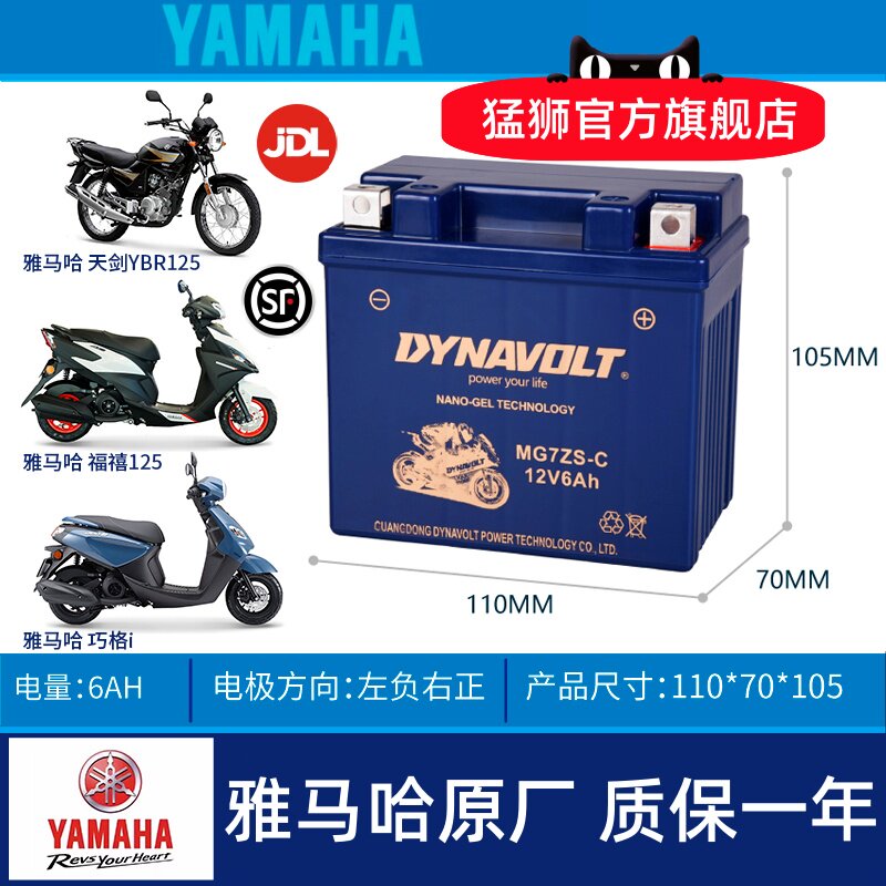 越南产雅马哈YAMAHAVOX50电瓶