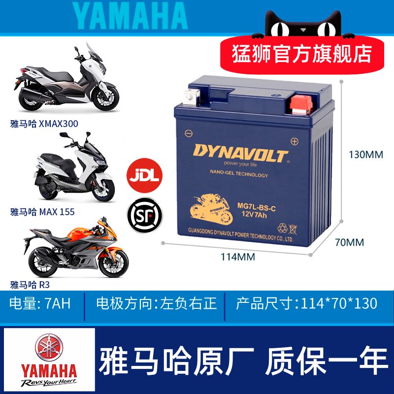 雅马哈飞致YS250天剑王电瓶