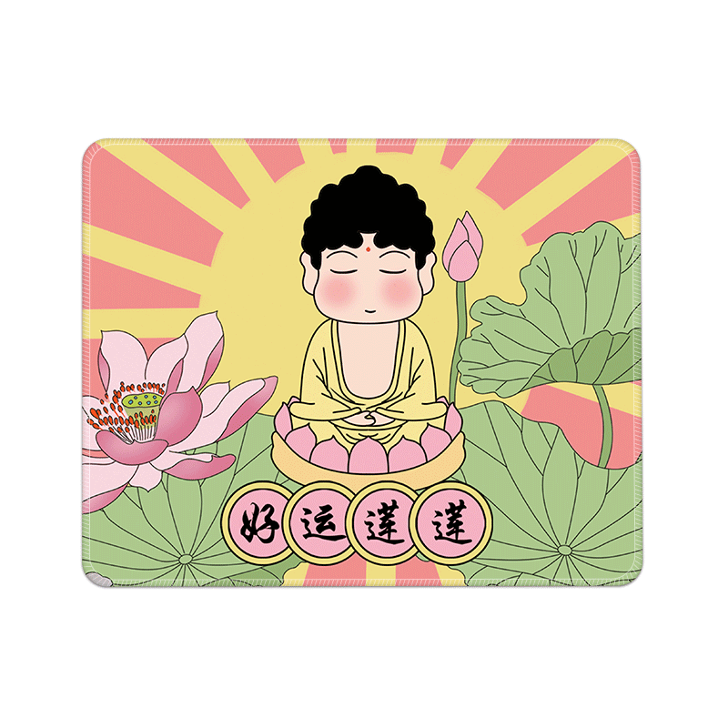 卡通蜡笔小新鼠标垫小号可爱女生办公室桌垫家用便携防滑护腕垫子