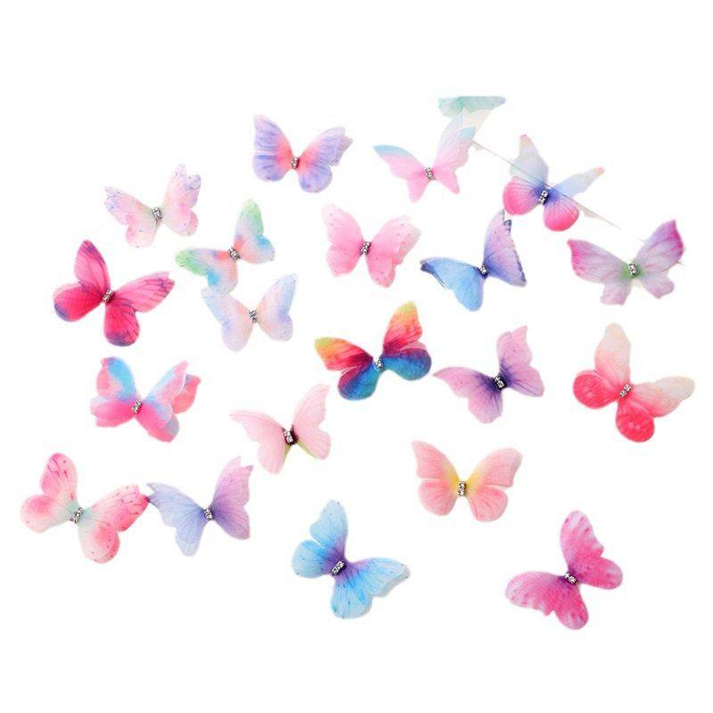 超仙仿真蝴蝶双层立体网纱蝴蝶女式头纱配件服饰配件DIY手工配饰,居家布艺,花边,淘宝优惠券,粉丝福利购,淘宝优惠卷