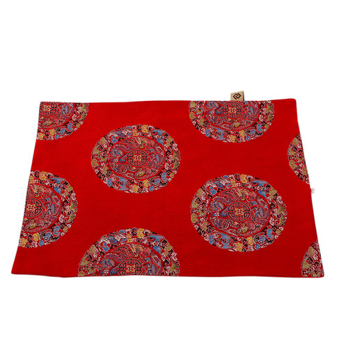 快速发货艺必旭田园织锦缎双层碗垫餐垫餐布桌垫西U餐垫布艺杯垫