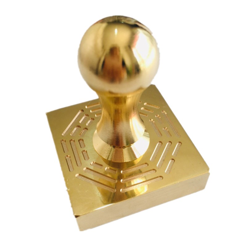 现货速发道家用品道士铜印章法印盒子道经师宝太上老君佛法僧宝铜