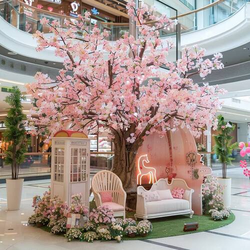 樱花树仿真树假树室内氛围装扮场景布置大型落地装饰摆件高端轻奢