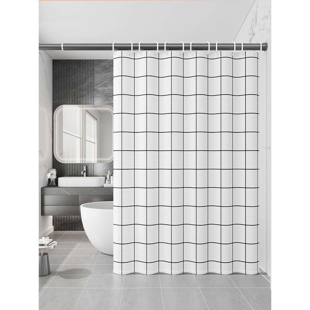 Waterproof bathroom shower curtain shading curtain all warm