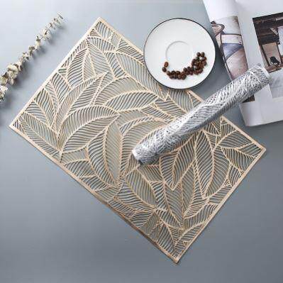 Rectangular insulation placemat Hollow Western table mat餐垫