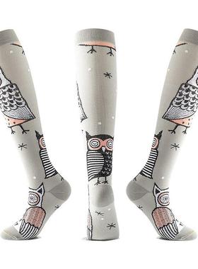 Multi-color Compression Socks Long Golfs Tube Socks Women Me