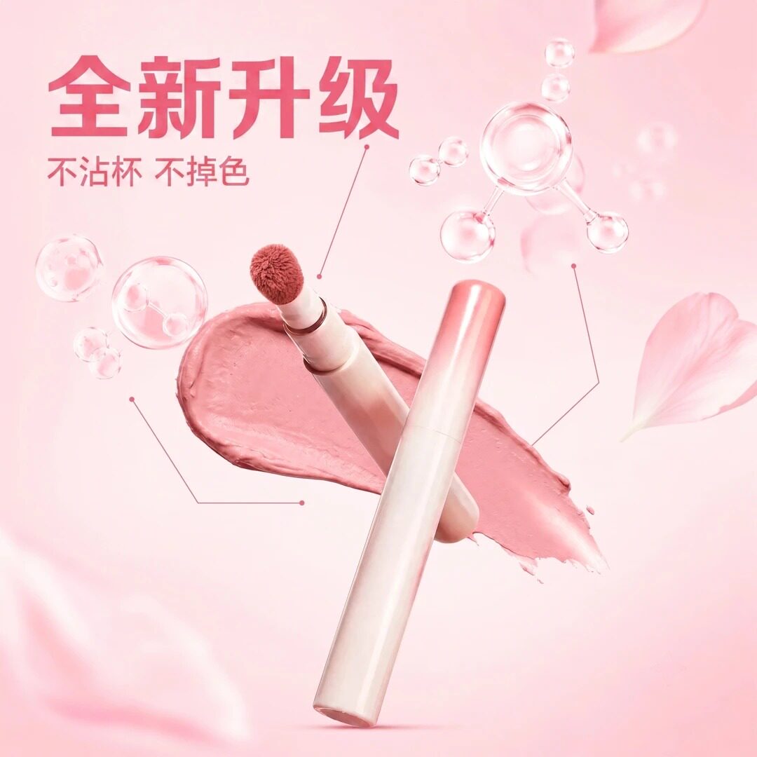 【重磅升级】不沾杯唇粉霜口红不掉色爆款同款推荐滋润持久保湿女