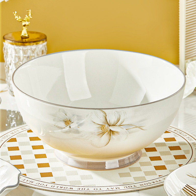 陶瓷大汤碗家用2026新款高颜值小清新大容量酸菜鱼特大号装汤大碗,餐饮具,碗,淘宝优惠券,粉丝福利购,淘宝优惠卷