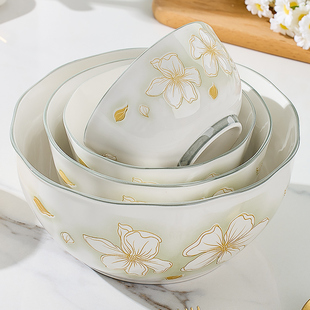 景德镇陶瓷餐具碗盘单个装自选组配家用釉下彩陶瓷可微波陶瓷餐具